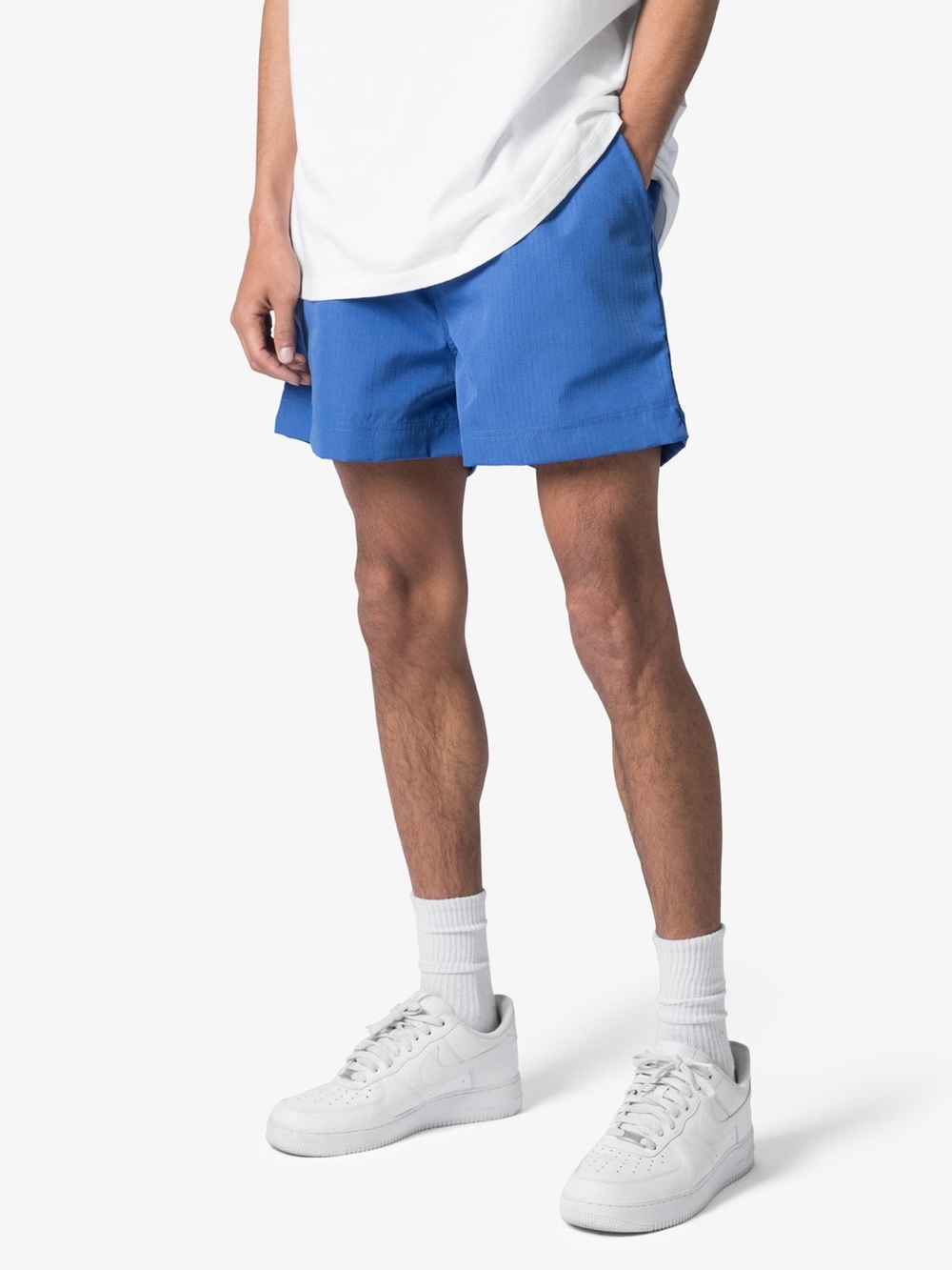 MNML Blue Ripstop Summer Shorts - Picture 2 of 8